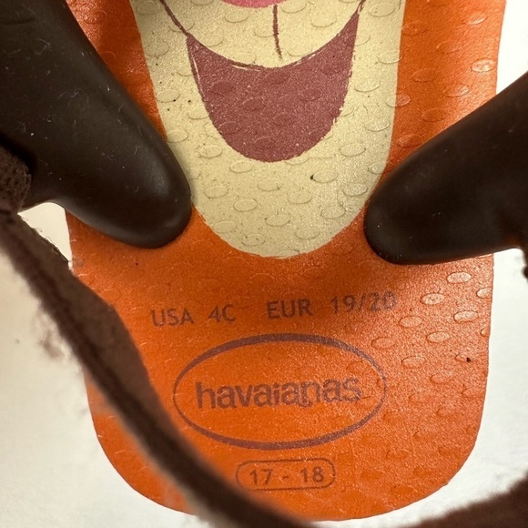 Havaianas Baby Disney Tigger Sandals Sz 4 - Picture 4 of 6